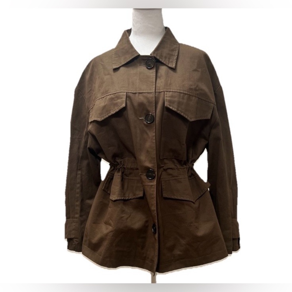 LUSH Women's Green Utility Oversized Jacket M - Picture 2 of 8